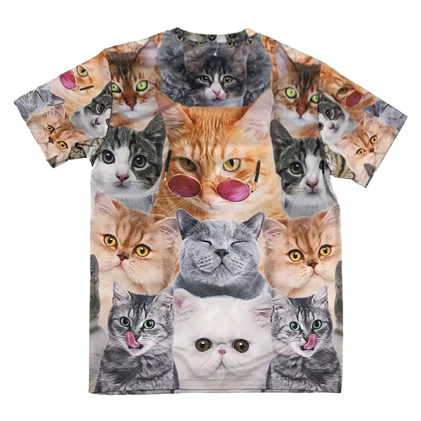 Cat sales collage shirt